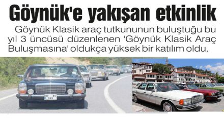Göynük'e yakışan etkinlik 