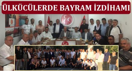 MHP'DE BAYRAM İZDİHAMI