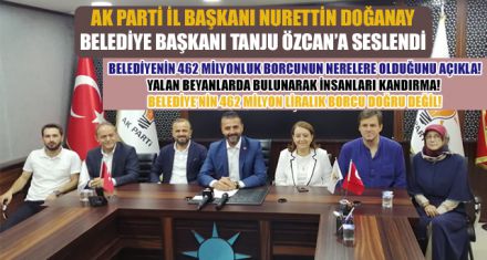 BELEDİYE'NİN 462 MİLYON LİRALIK BORCU DOĞRU DEĞİL!