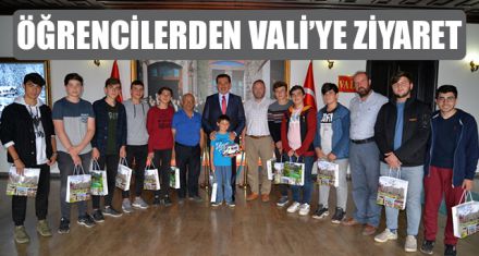 ÖĞRENCİLERDEN VALİ'YE ZİYARET