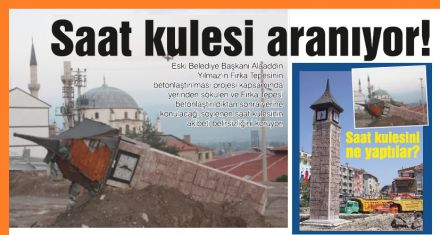 Saat kulesini ne yaptılar?