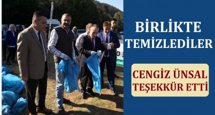 Birlikte temizlediler