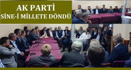 AK PARTİ SİNE-İ MİLLETE DÖNDÜ 