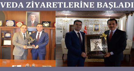 VEDA ZİYARETLERİNDE BULUNDU 