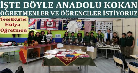 ÖĞRENCİLERE MÜZE KURARAK ANLATTI