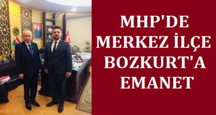 MERKEZ İLÇE BOZKURT'A EMANET