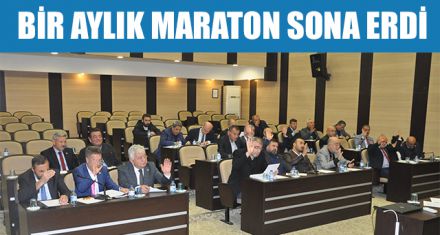 BİR AYLIK MARATON SONA ERDİ   