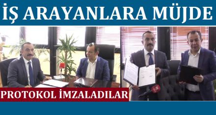 BELEDİYE İŞ-KUR PROTOKOL İMZALADI