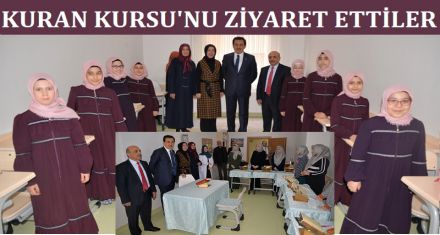 Kuran Kursu'nu ziyaret ettiler