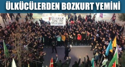 ÜLKÜCÜLERDEN BOZKURT YEMİNİ