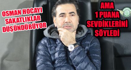 “1 PUAN ALMAK BİZİM ADIMIZA SEVİNDİRİCİ”