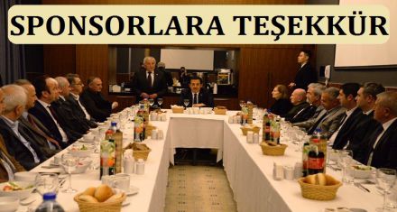 Sponsorlara Teşekkür Yemeği