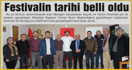 Festivalin tarihi belli oldu