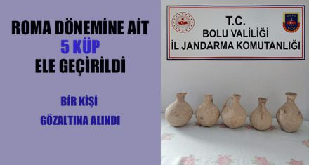 ROMA DÖNEMİNE AİT 5 KÜP ELE GEÇİRİLDİ