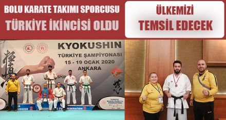 KARATEDE TÜRKİYE İKİNCİSİ OLDUK