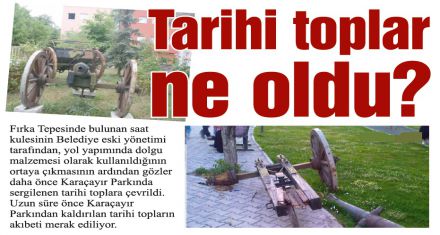 Tarihi toplar ne oldu?