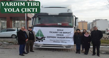 YARDIM TIRI YOLA ÇIKTI 