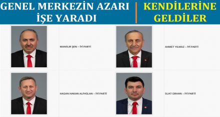 GENEL MERKEZİN AZARI İŞE YARADI