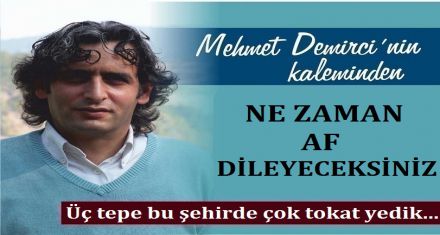 NE ZAMAN AF DİLEYECEKSİNİZ?