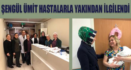 VALÜ ÜMİT'İN EŞİNDEN HASTANE ZİYARETİ