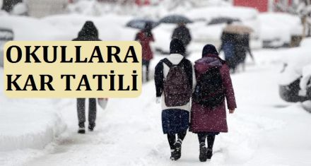 EĞİTİME KAR TATİLİ