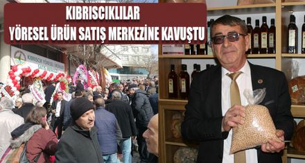 YÖRESEL SATIŞ MERKEZİ AÇILDI 