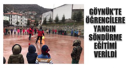 ÖĞRENCİLERE YANGIN SÖNDÜRME EĞİTİMİ