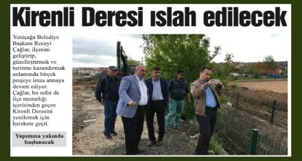 Kirenli Deresi ıslah edilecek 