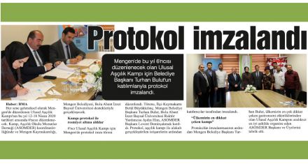 Protokol imzalandı