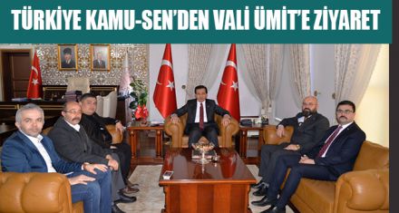 TÜRKİYE KAMU SEN'DEN VALİ ÜMİT'E ZİYARET 