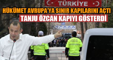 TANJU ÖZCAN KAPIYI GÖSTERDİ