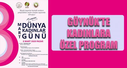 GÖYNÜK'TE KADINLARA ÖZEL PROGRAM