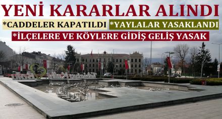 YENİ KARARLAR ALINDI 