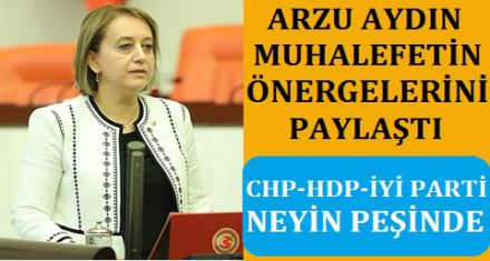 ARZU AYDIN; ‘MUHALEFET İŞTE BİLİRSİNİZ!'