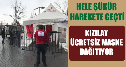 KIZILAY ÜCRETSİZ MASKE DAĞITIYOR