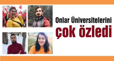 Okula dönmeyi dört gözle bekliyorlar 