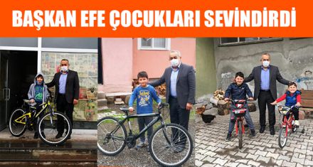 BAŞKAN EFE ÇOCUKLARI SEVİNDİRDİ