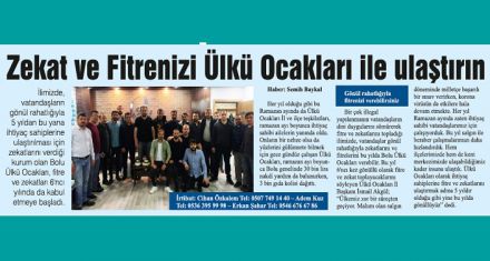 Zekat ve Fitrenizi Ülkü Ocakları ile ulaştırın 