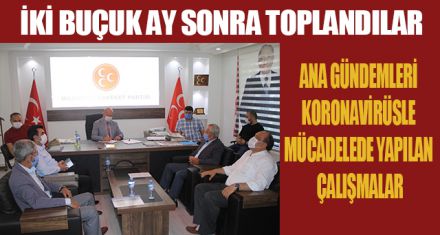 BAŞARAN'IN BAŞKANLIĞINDA TOPLANDILAR