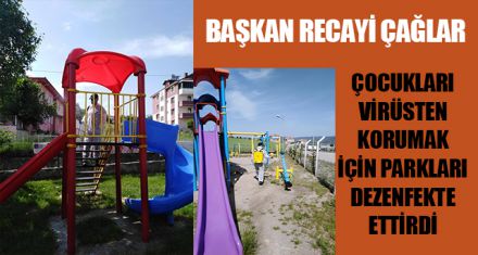 ÇOCUKLAR GÜVENLE PARKTA OYNAYABİLİR 
