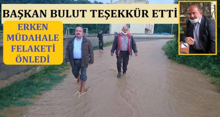 BAŞKAN BULUT TEŞEKKÜR ETTİ 