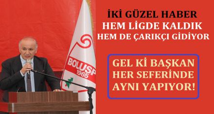 BOLUSPOR'DAN İKİ GÜZEL HABER