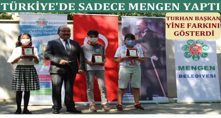 ÖDÜLLERİNİ ALDILAR 