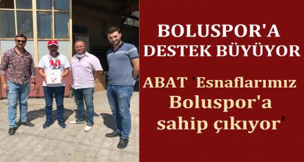 BOLUSPOR'A DESTEK BÜYÜYOR
