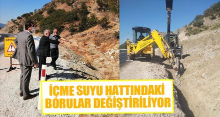 İÇME SUYU HATTINDAKİ BORULAR DEĞİŞTİRİLİYOR