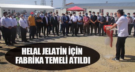 HELAL JELATİN İÇİN FABRİKA TEMELİ ATILDI