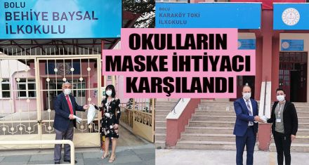 OKULLARIN MASKE İHTİYACI KARŞILANDI