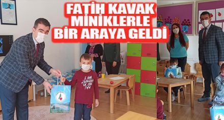 FATİH KAVAK, MİNİKLERLE BİR ARAYA GELDİ