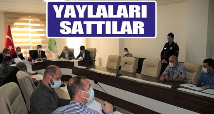 Yaylaları sattılar