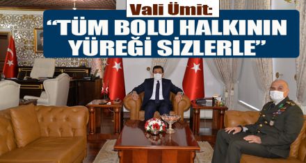 Ümit: “Tüm Bolu halkının yüreği sizlerle”